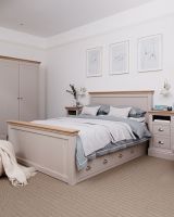 New Hampshire Bed High Foot End Double with 2 Drawers