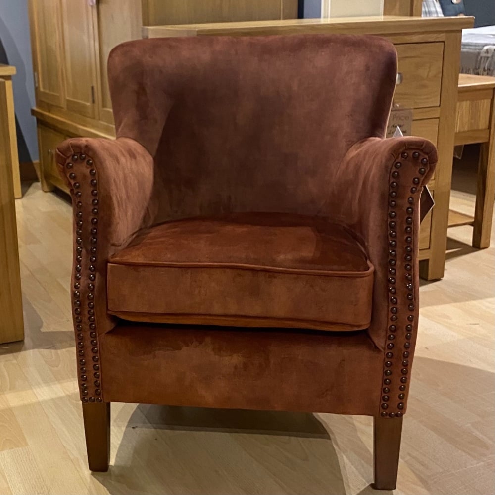 Harlow Armchair In Vintage Copper