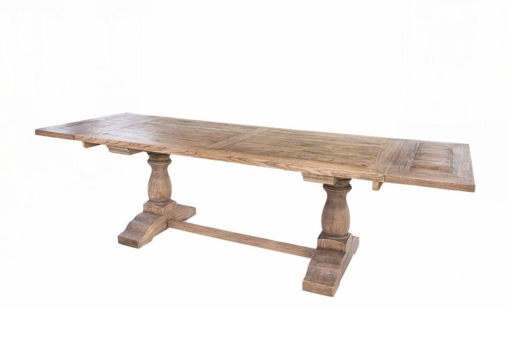 Provence Extending Dining Table Reclaimed Timber Dimensions L200cm Extendin
