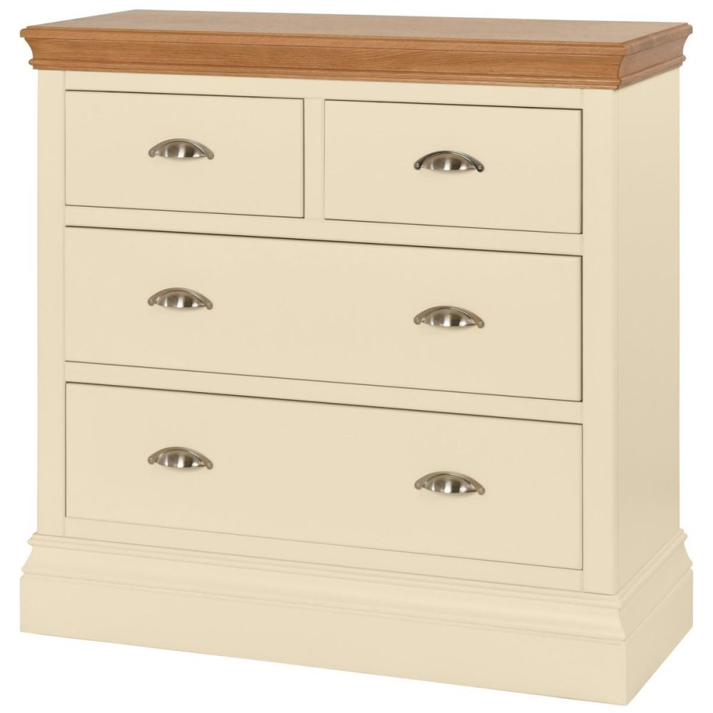 Amelia Chest - 2 over 2 Drawers - Ivory