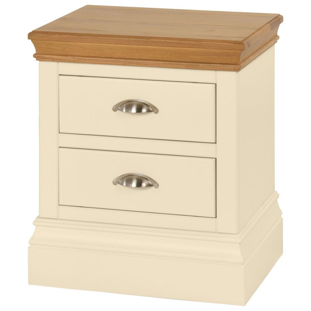 Amelia Chest - Bedside 2 Drawers - Ivory