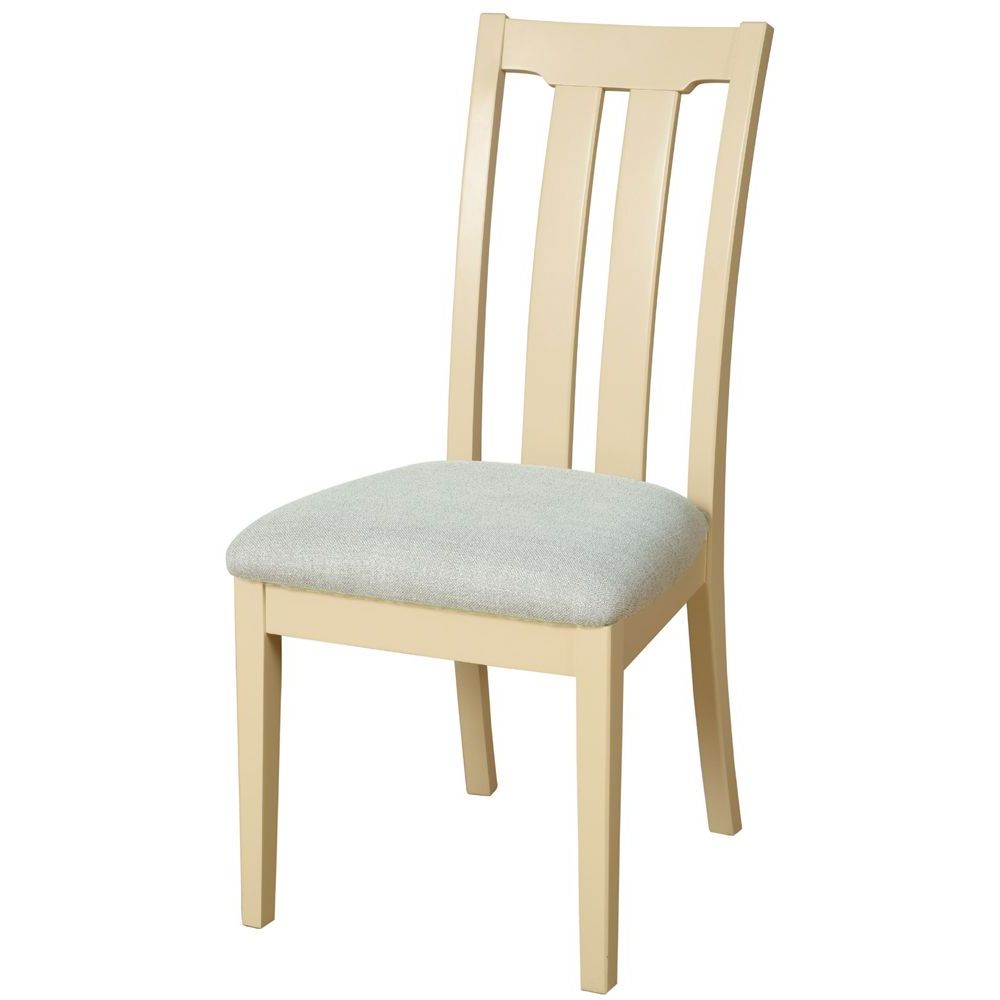 Amelia Dining Chair - Slat Back - Ivory