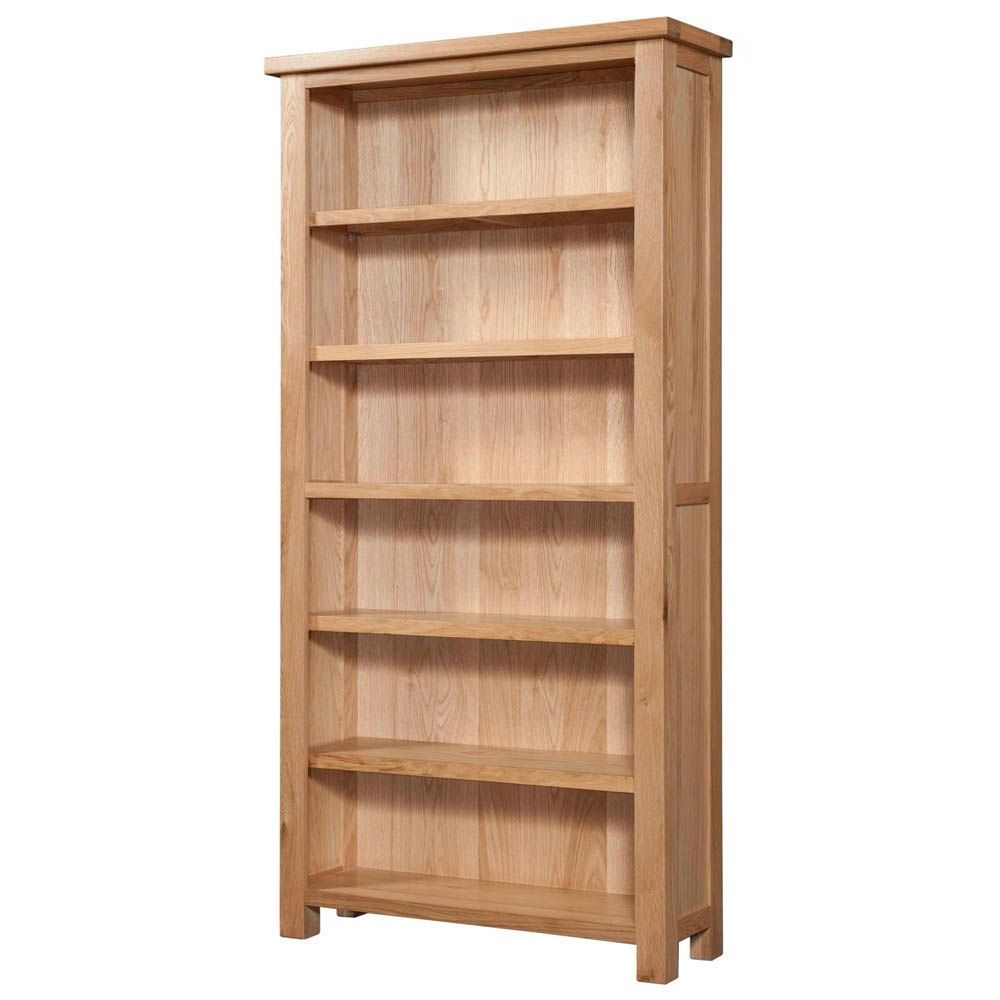 New Amber Oak Bookcase 6'