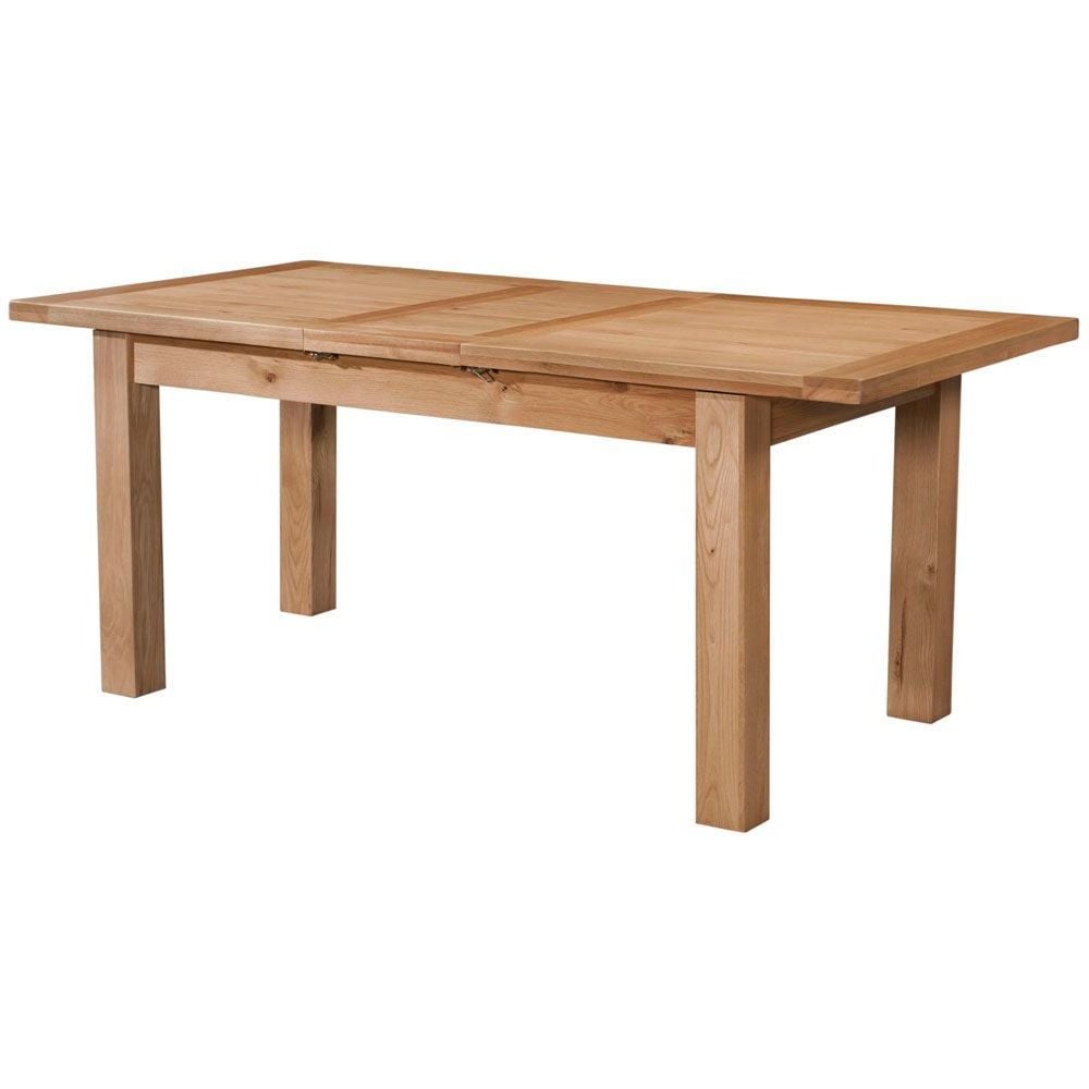 New Amber Oak Dining Table Standard Extending with 1 Leaf
