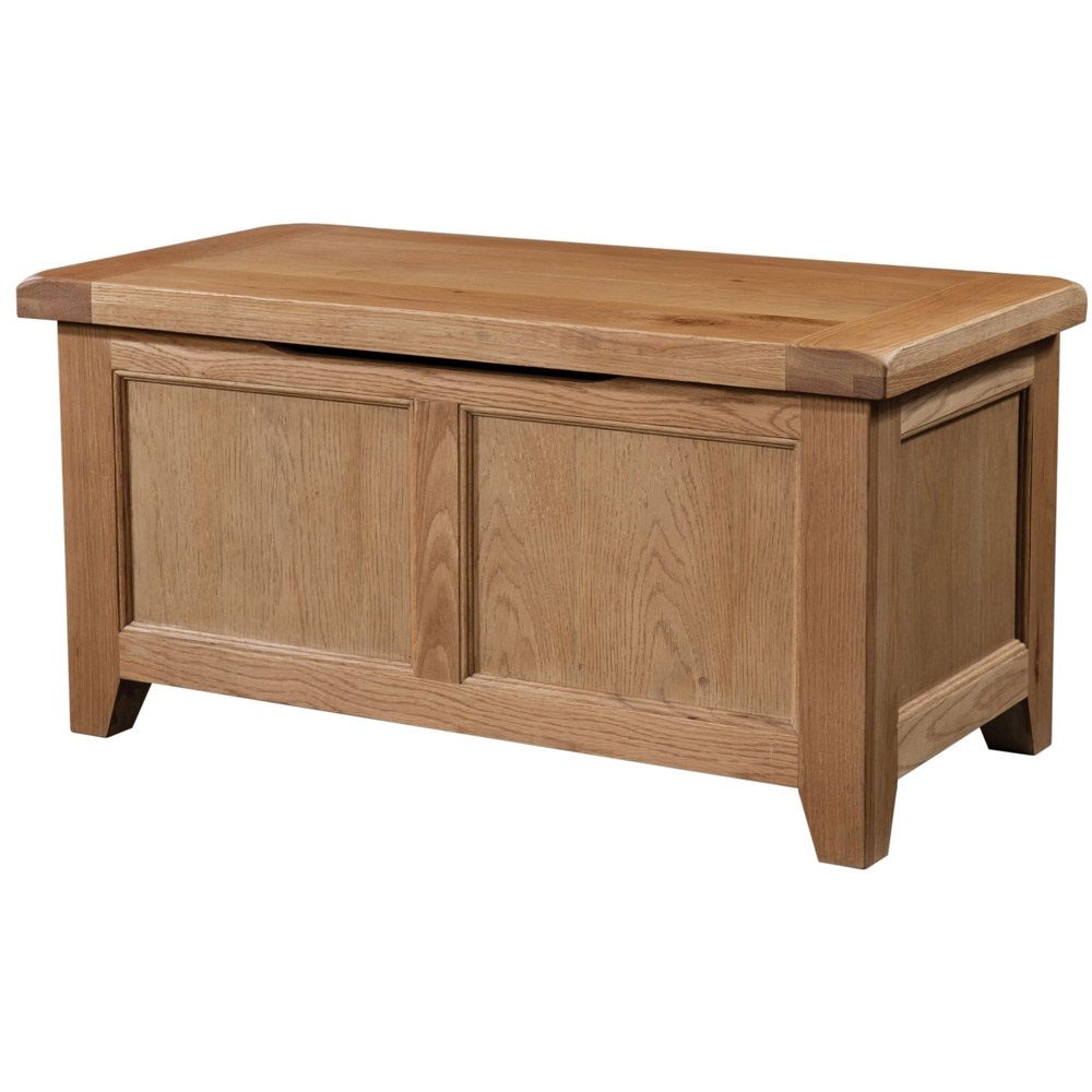Windermere Oak Blanket Box