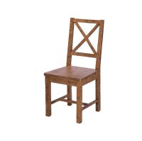 Retro Dining Chair Wooden Seat