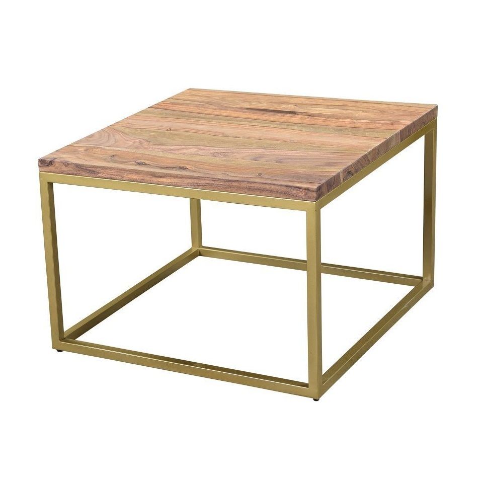 Enfield Coffee Lamp Table Gold  Frame