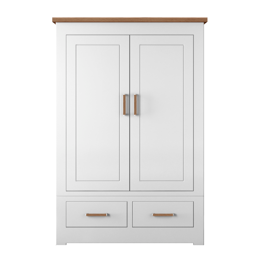 Millie Wardrobe Tall Wide With 2 Drawers