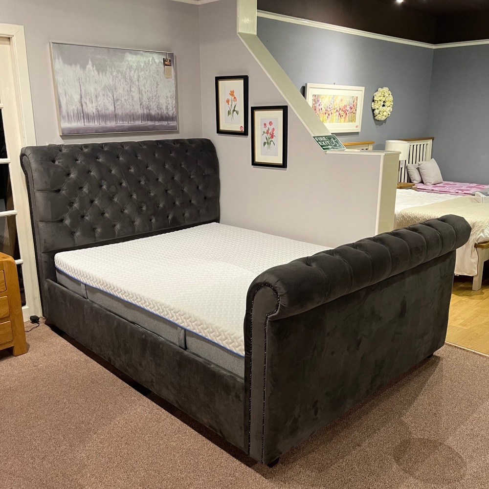 Charlotte Upholstered  King Size Bed Frame