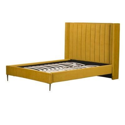 Dylan King Size Bed Frame Turmeric