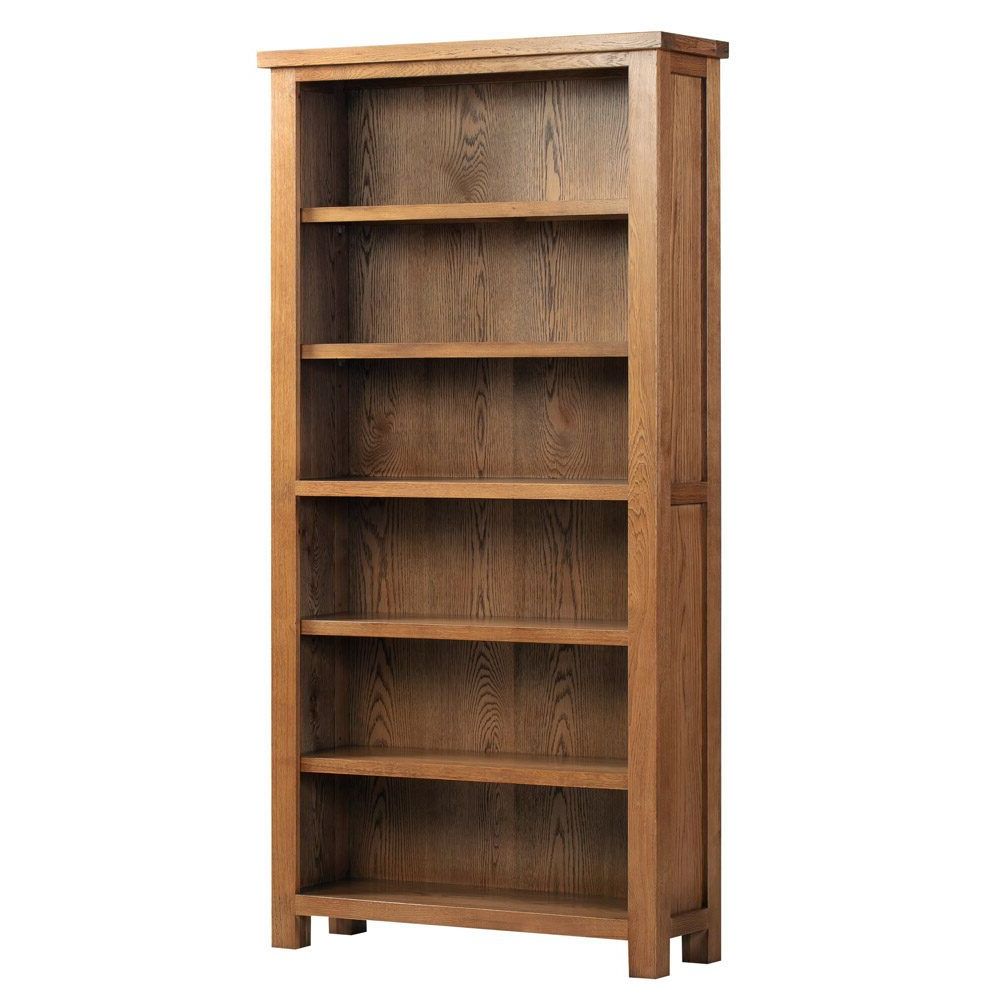 New Amber Oak Bookcase 6'