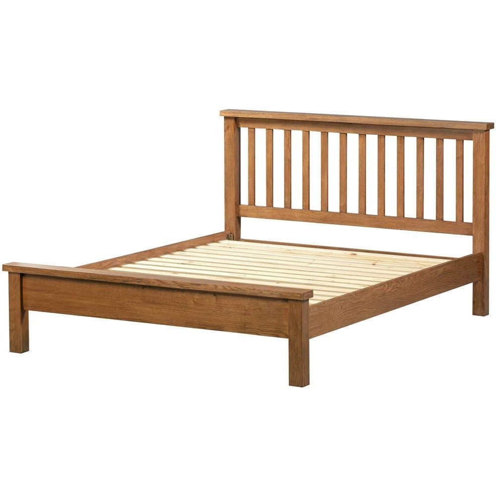 New Amber Low Foot End Bed Double Rustic