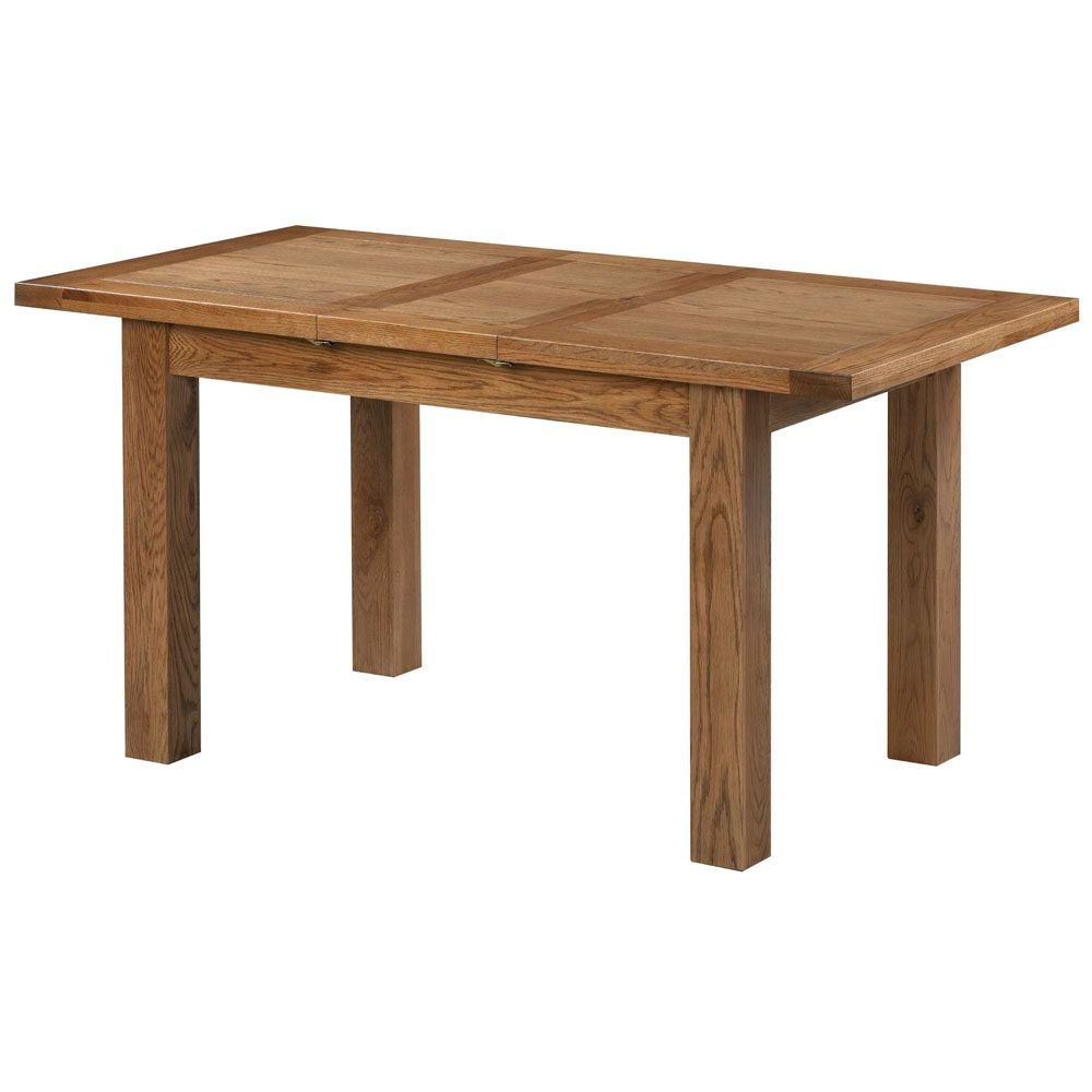 New Amber Oak Dining Table Standard Extending with 1 Leaf
