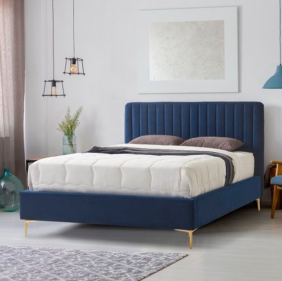 Ruby King Size Bed Blue