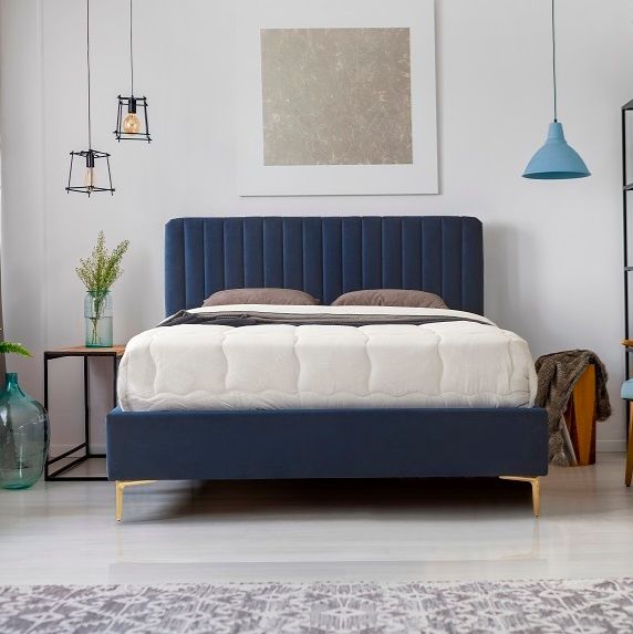 Ruby King Size Bed Blue