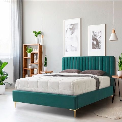 Ruby King Size Bed Green
