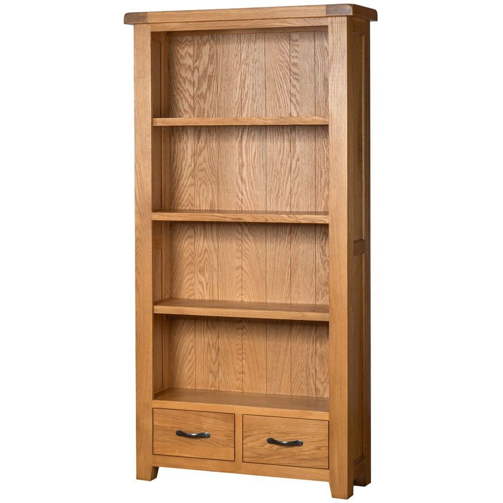 Windermere Oak Bookcase 900w x 1800h