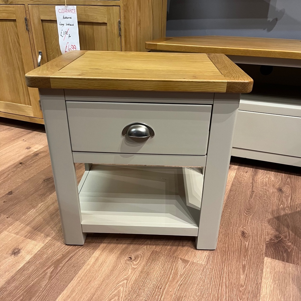 Stratton Lamp Table With Drawer