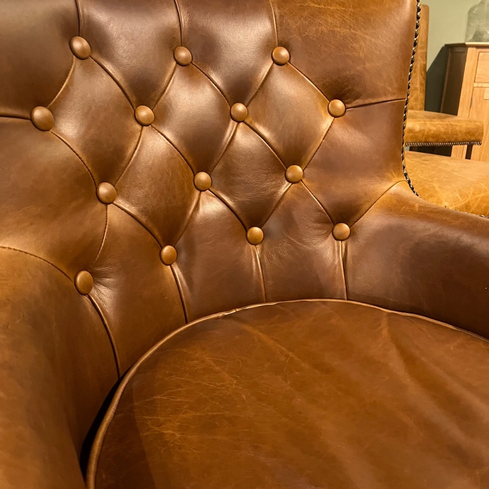 Leather Stanley Accent Chair