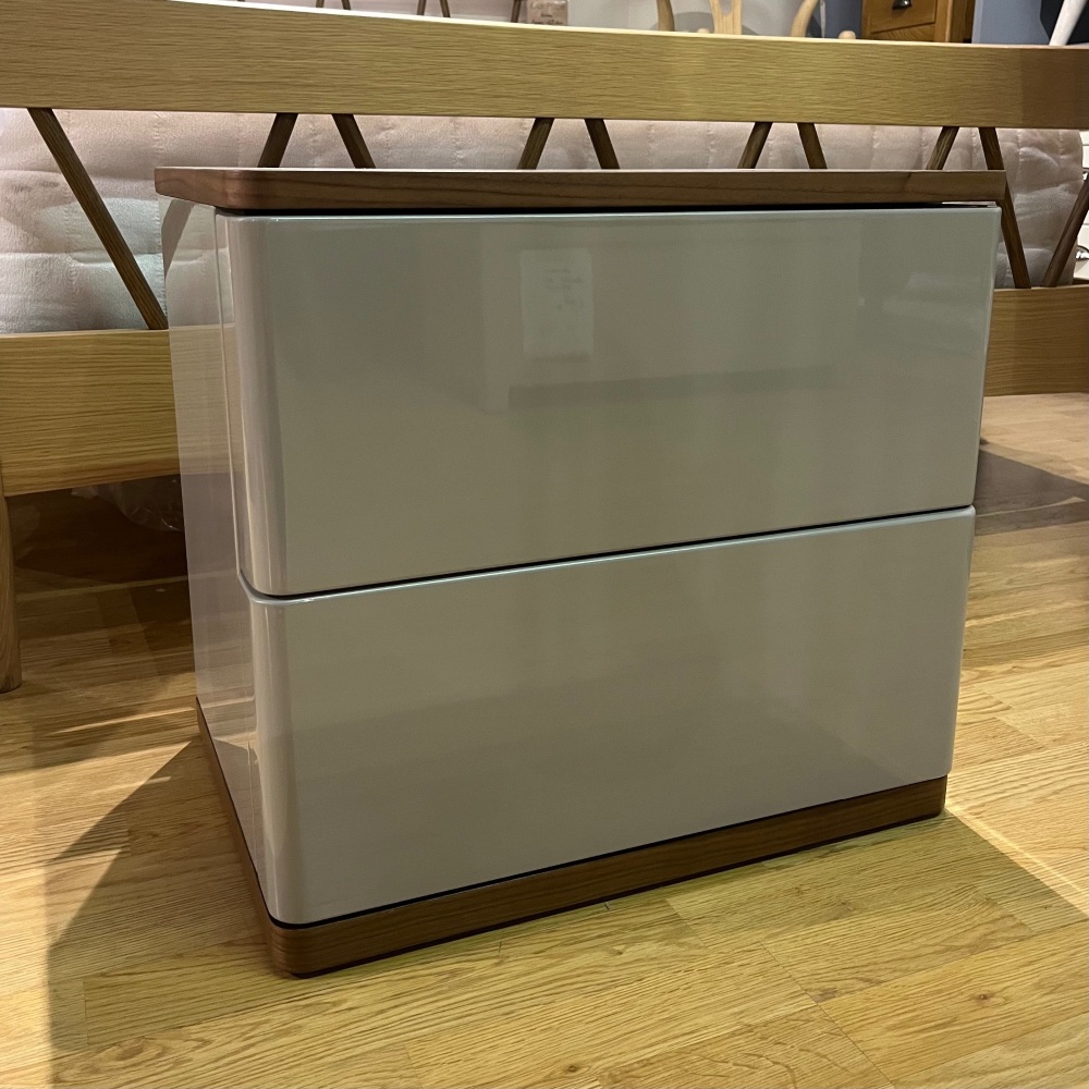Luna 2 Drawer Bedside