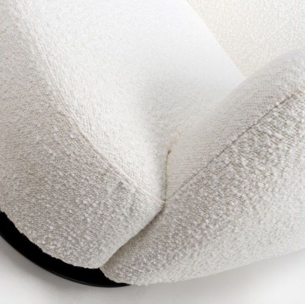 Tub Chair Ivory Boucle