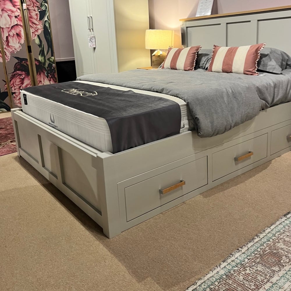 Millie Collection King Size Bed Frame With Drawers