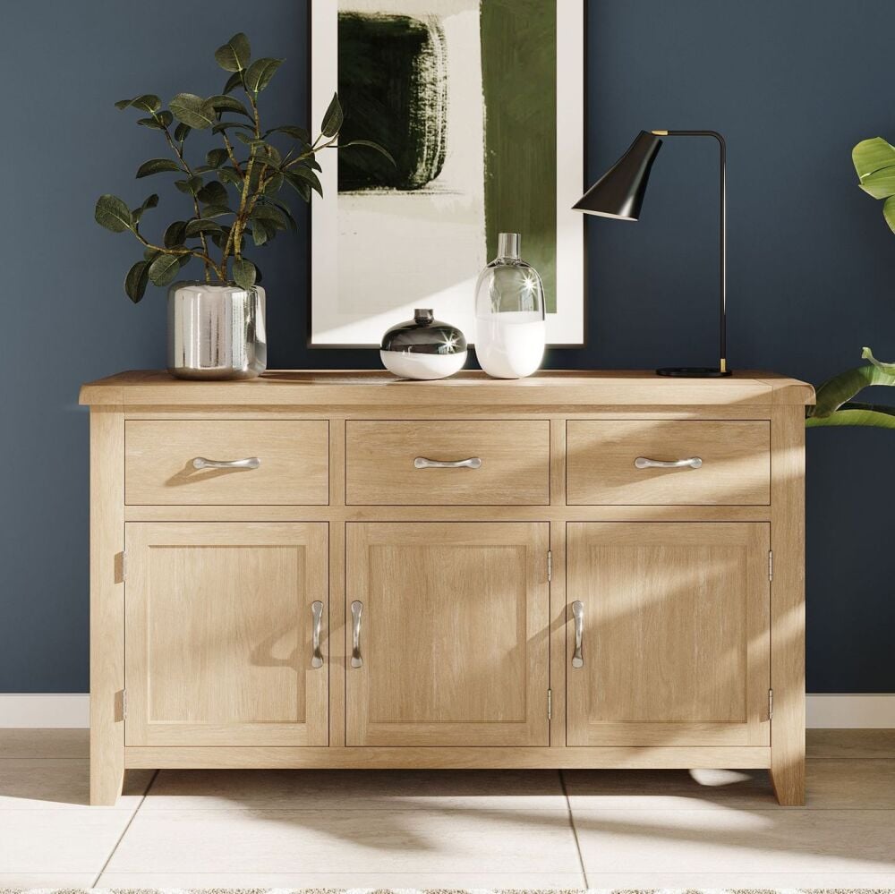 Winchester Oak 3 Door Sideboard