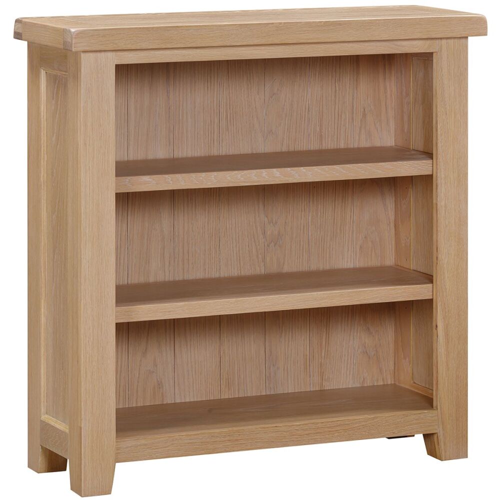 Winchester Oak Low Wide Bookcase