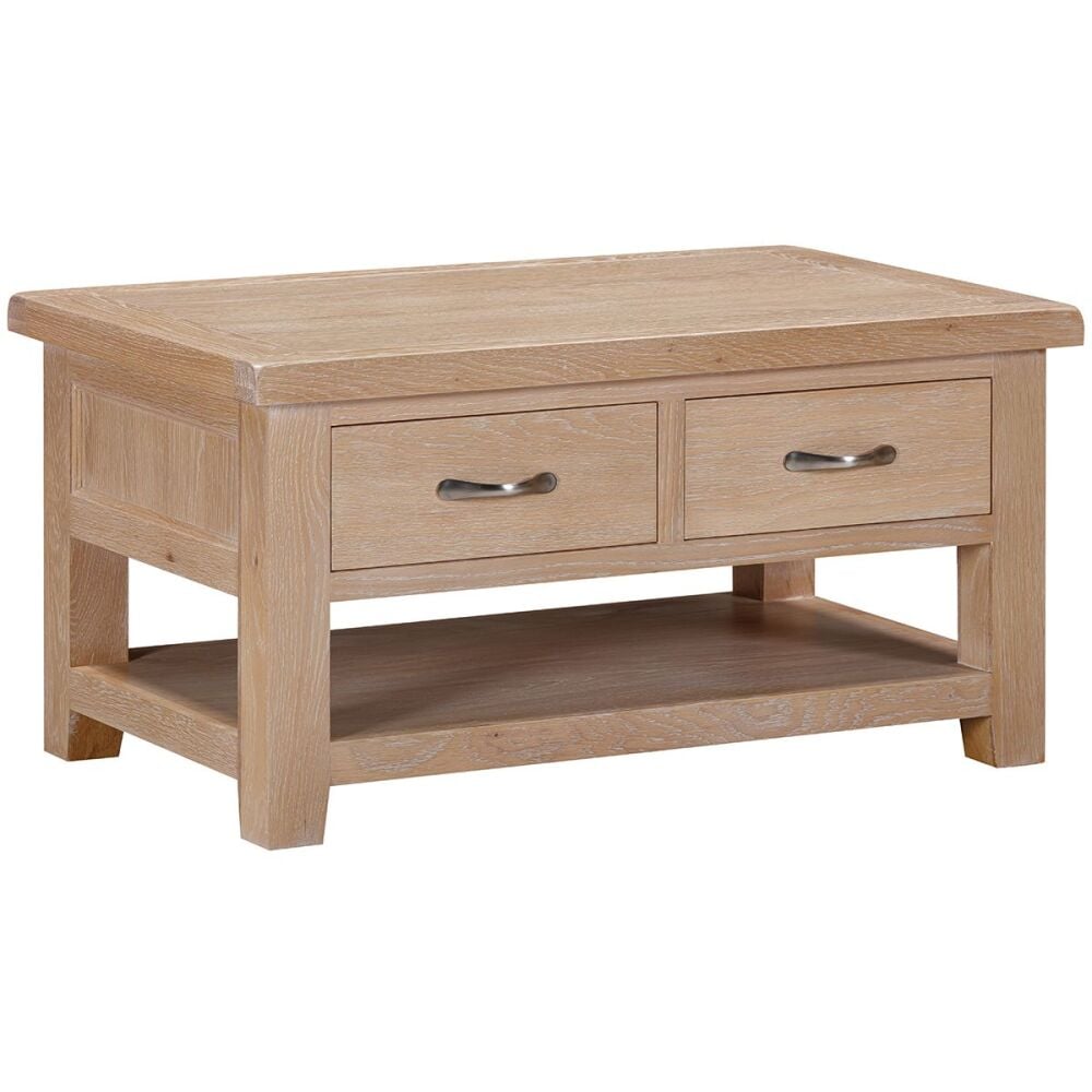 Winchester Oak Coffee Table with 2 Drawers