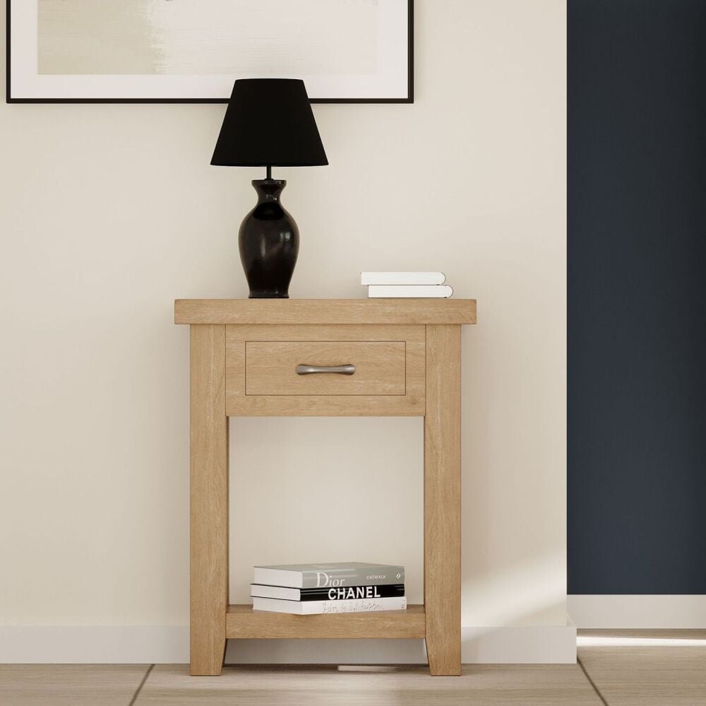 Winchester Oak 1 Drawer Console Table