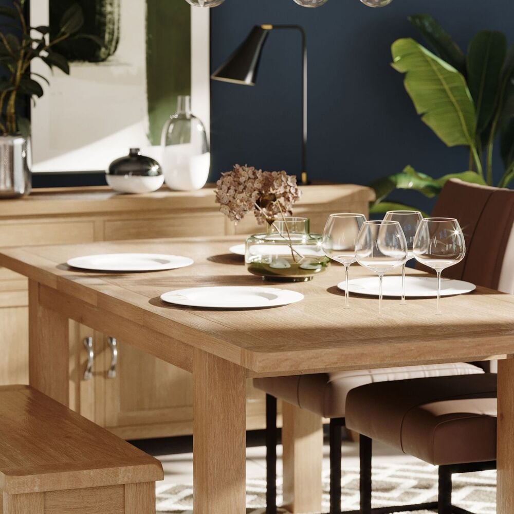 Winchester Oak Medium Extending Dining Table