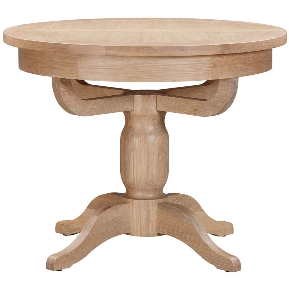 Winchester Oak Round Extending Dining Table