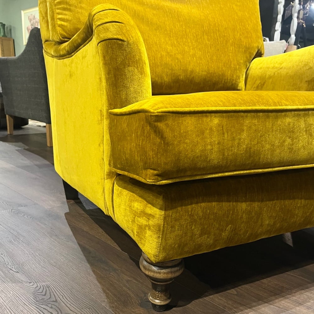 Clearance: Mustard Velvet Chiltern Accent Chair