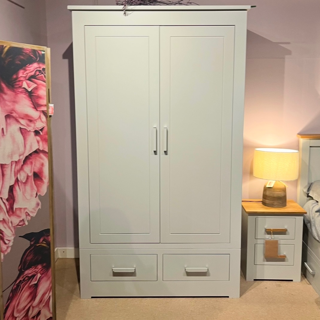 Clearance: Millie Tall Wardrobe With Drawers