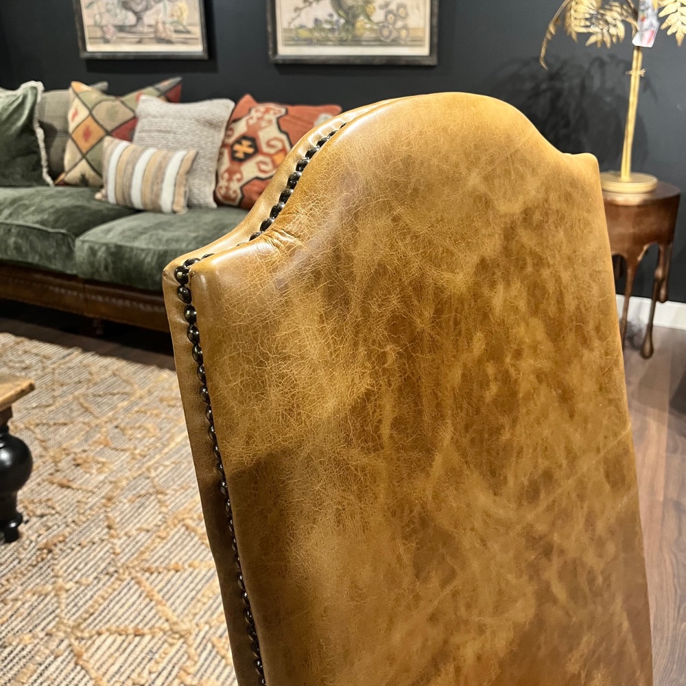 Clearance: President Tall Back Leather Dining Chair