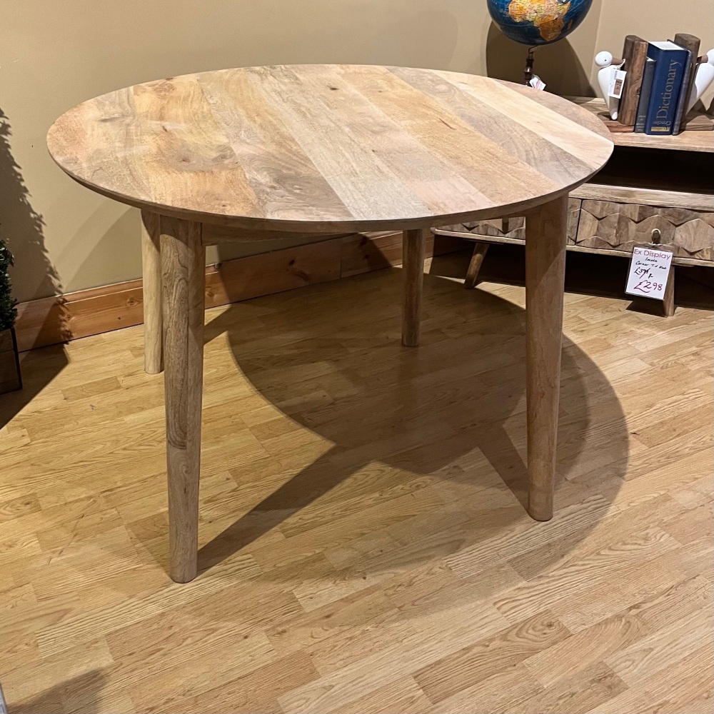 Clearance: Jasper Round 110cm Dining Table