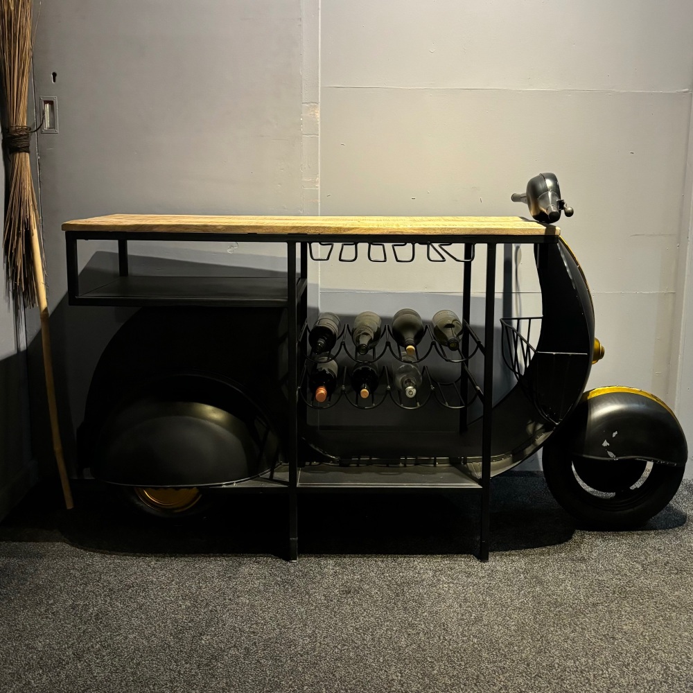 Metal Wine Rack Scooter