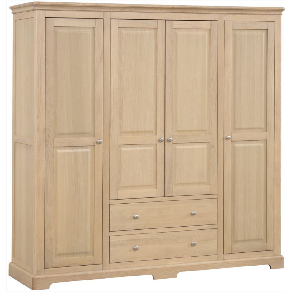 Heidi Oak Quad Wardrobe