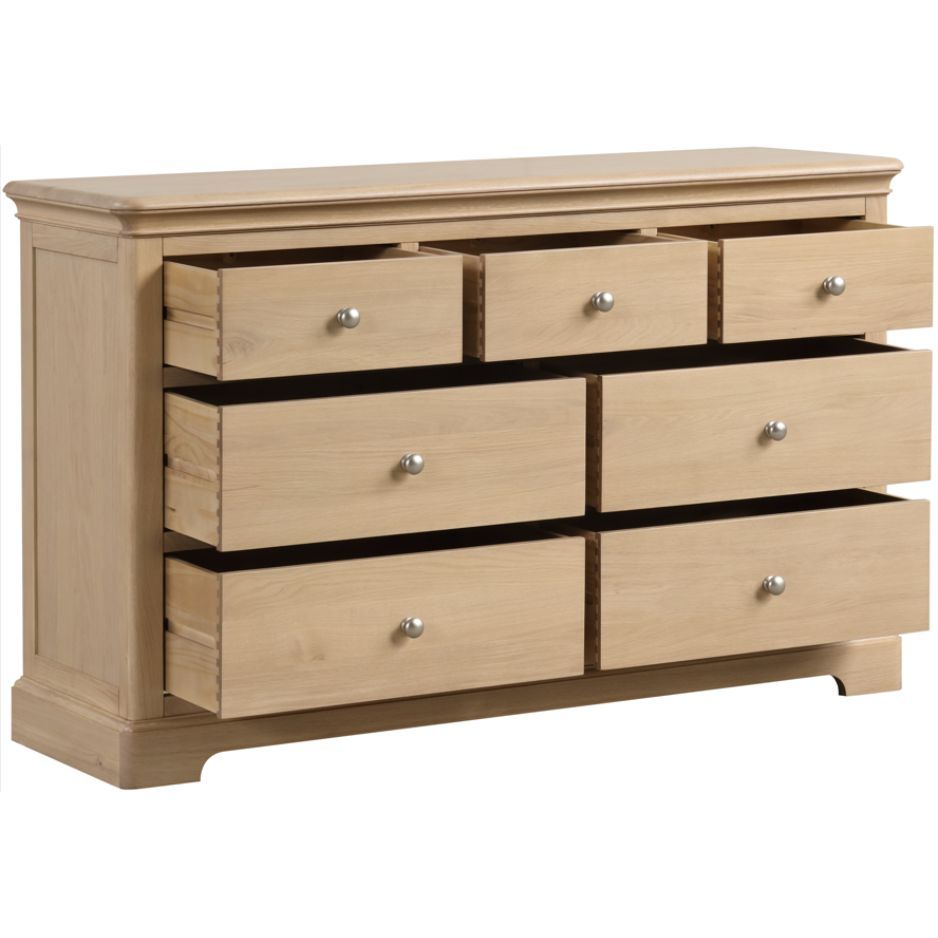 Heidi Oak Chest of Drawers 3 over 4