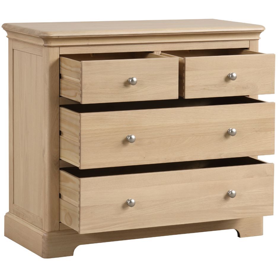 Heidi Oak Chest of Drawers 2 Over 2