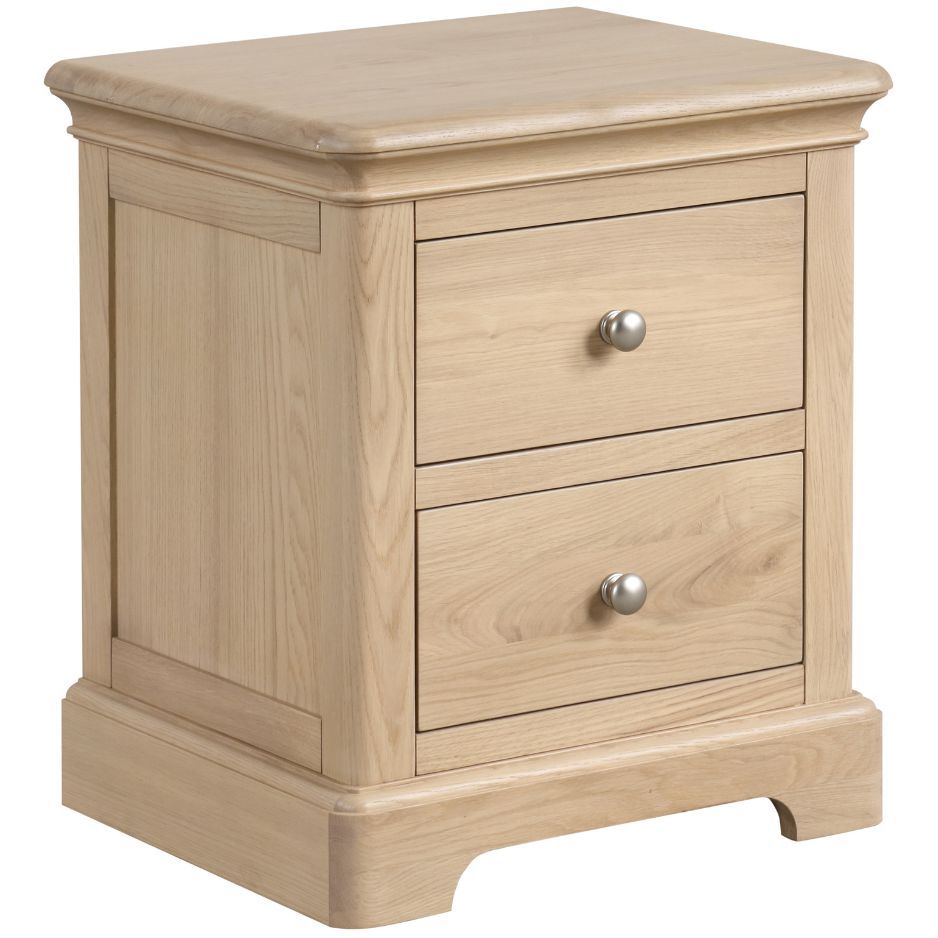 Heidi Oak Bedside 2 Drawer