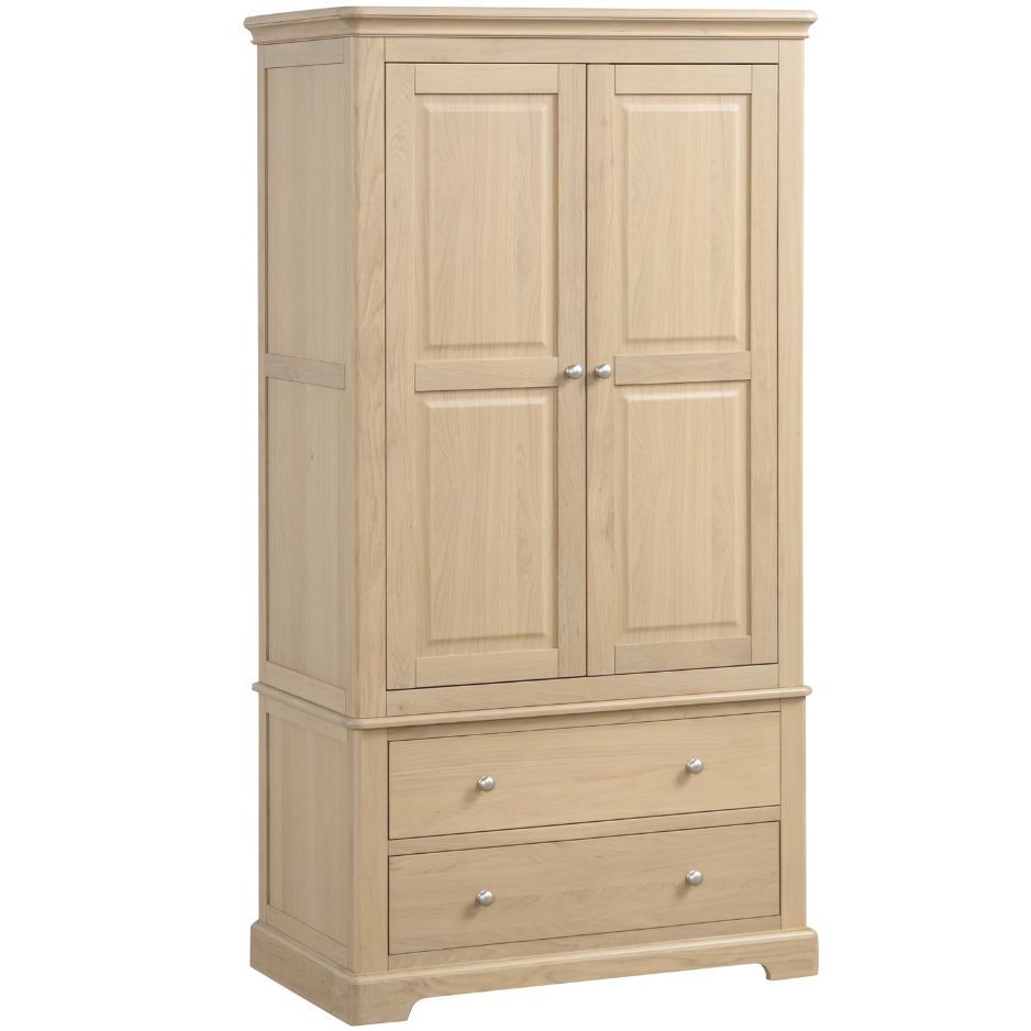 Heidi Oak Wardrobe 2 Drawer