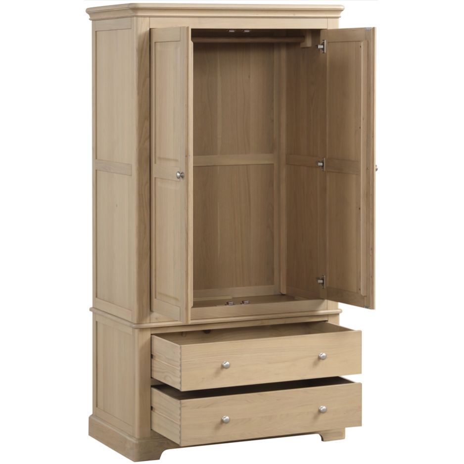 Heidi Oak Wardrobe 2 Drawer