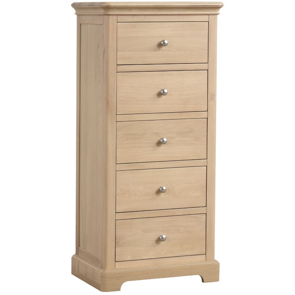 Heidi Oak Chest of Drawers 5 Drawer