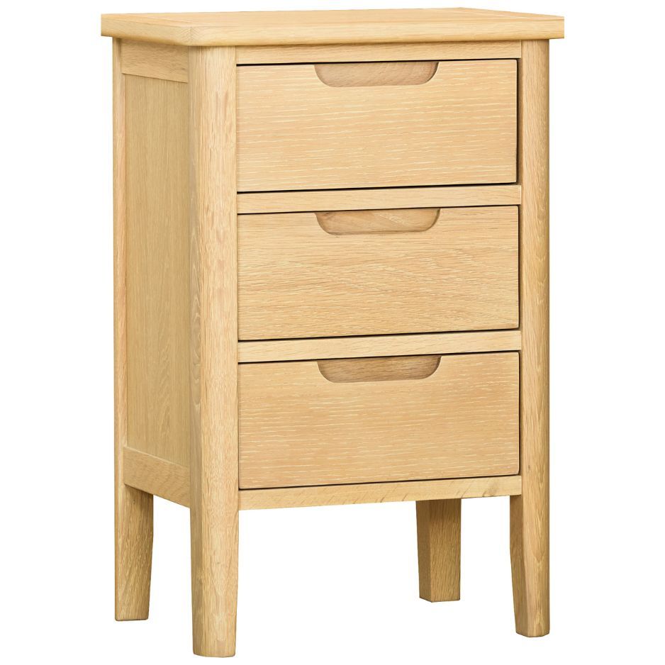 Nordic 3 Drawer Bedside