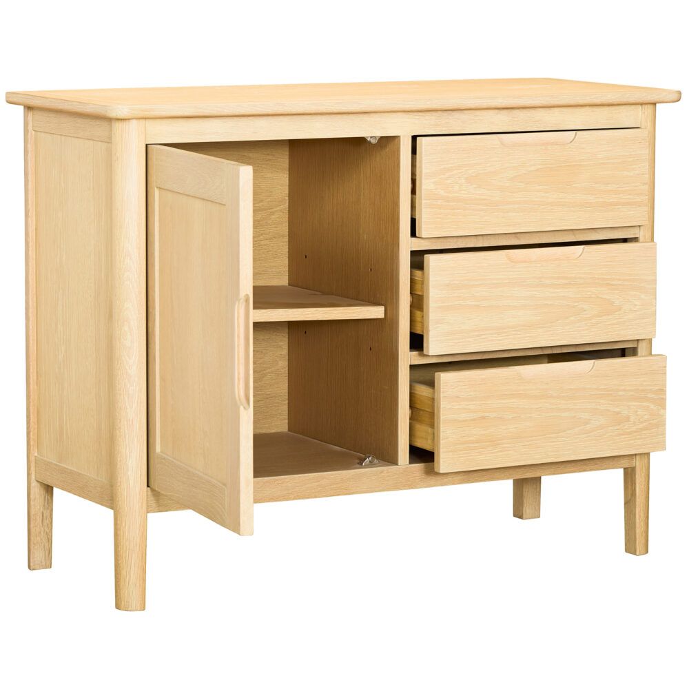 Nordic 1 Door 3 Drawer Sideboard