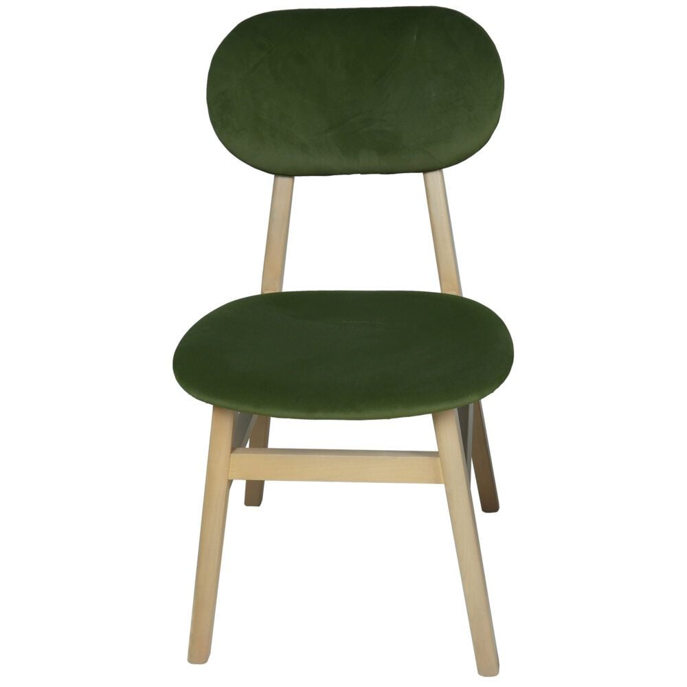 Nordic Upholstered Dining Chair -Green Pad