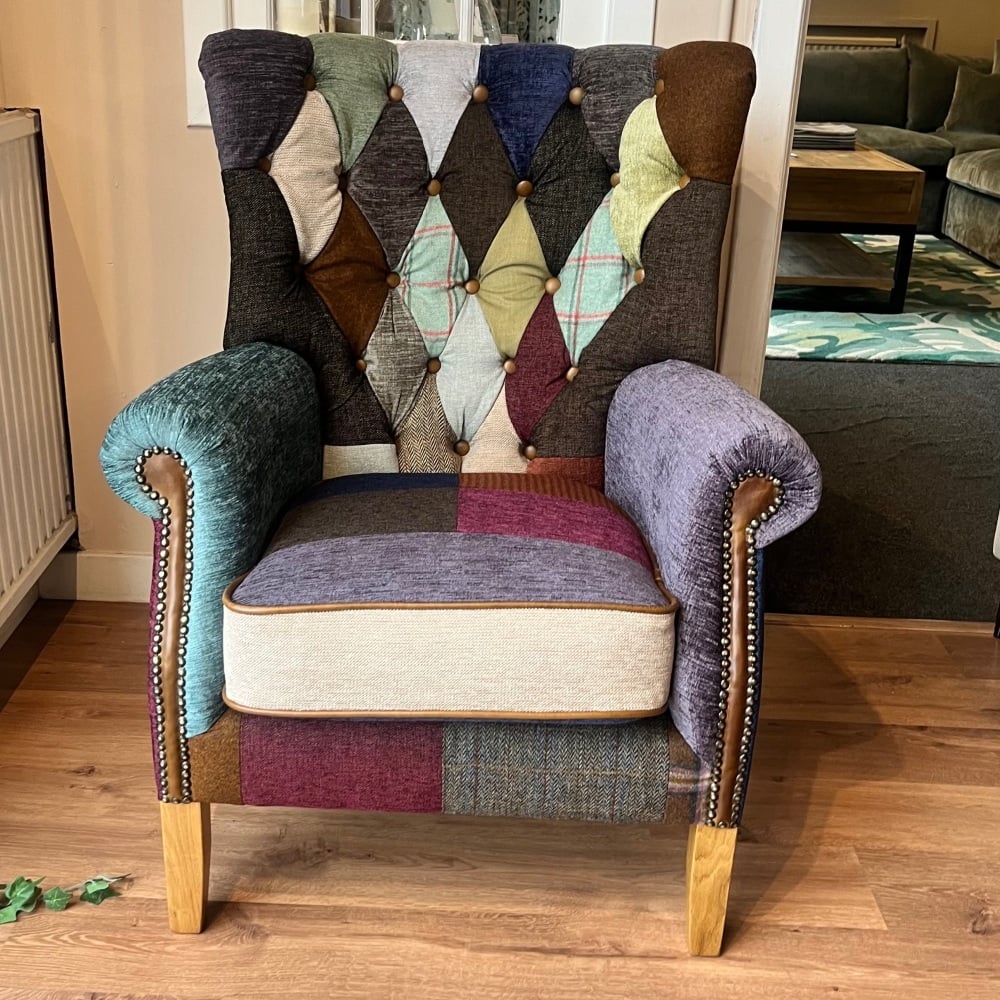 Clearance: Bernard Patchwork Chair