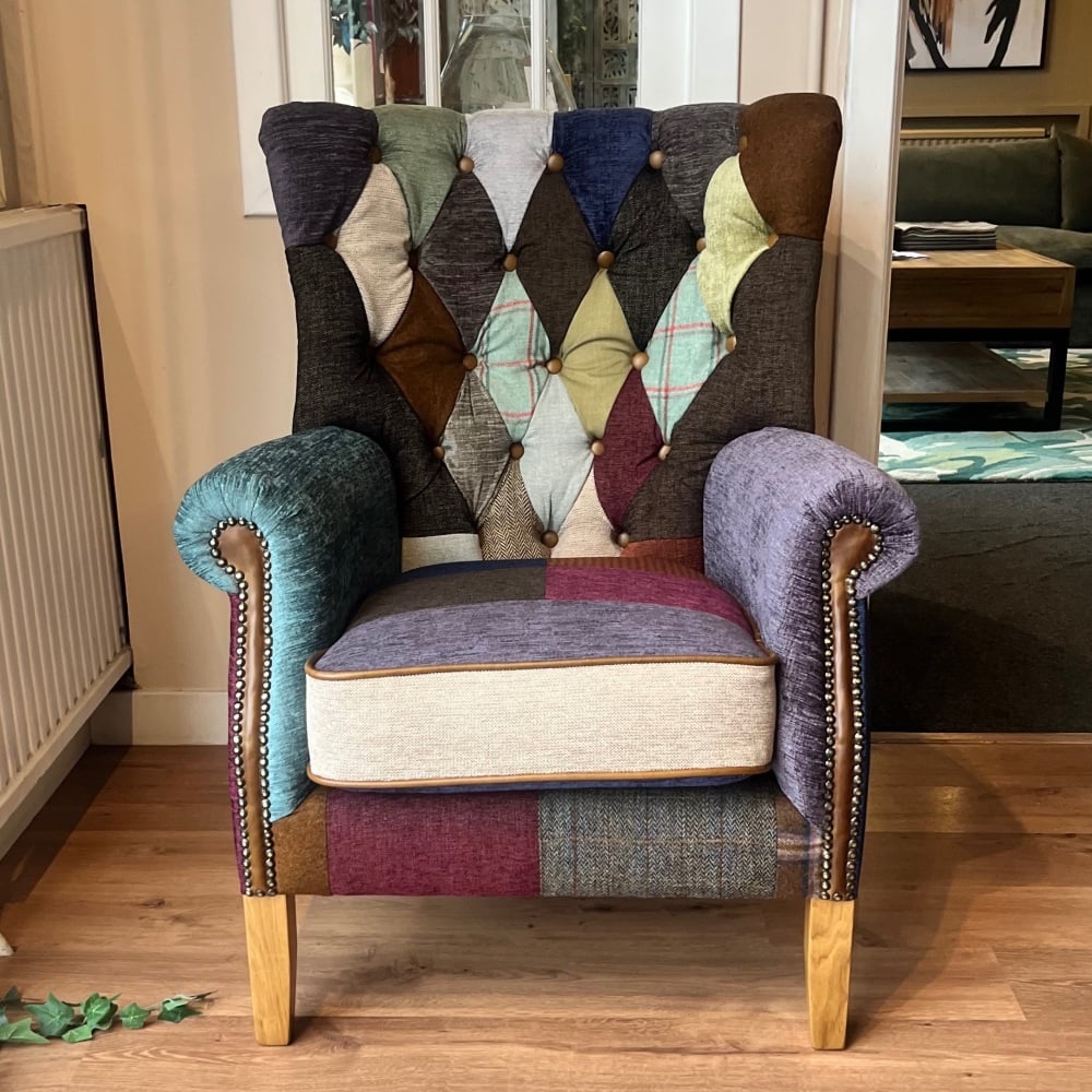 Clearance: Bernard Patchwork Chair