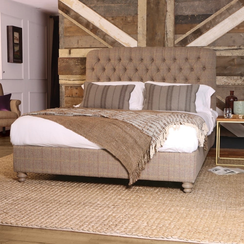 Tetrad Berneray Harris Tweed Emperor Size Bed Frame